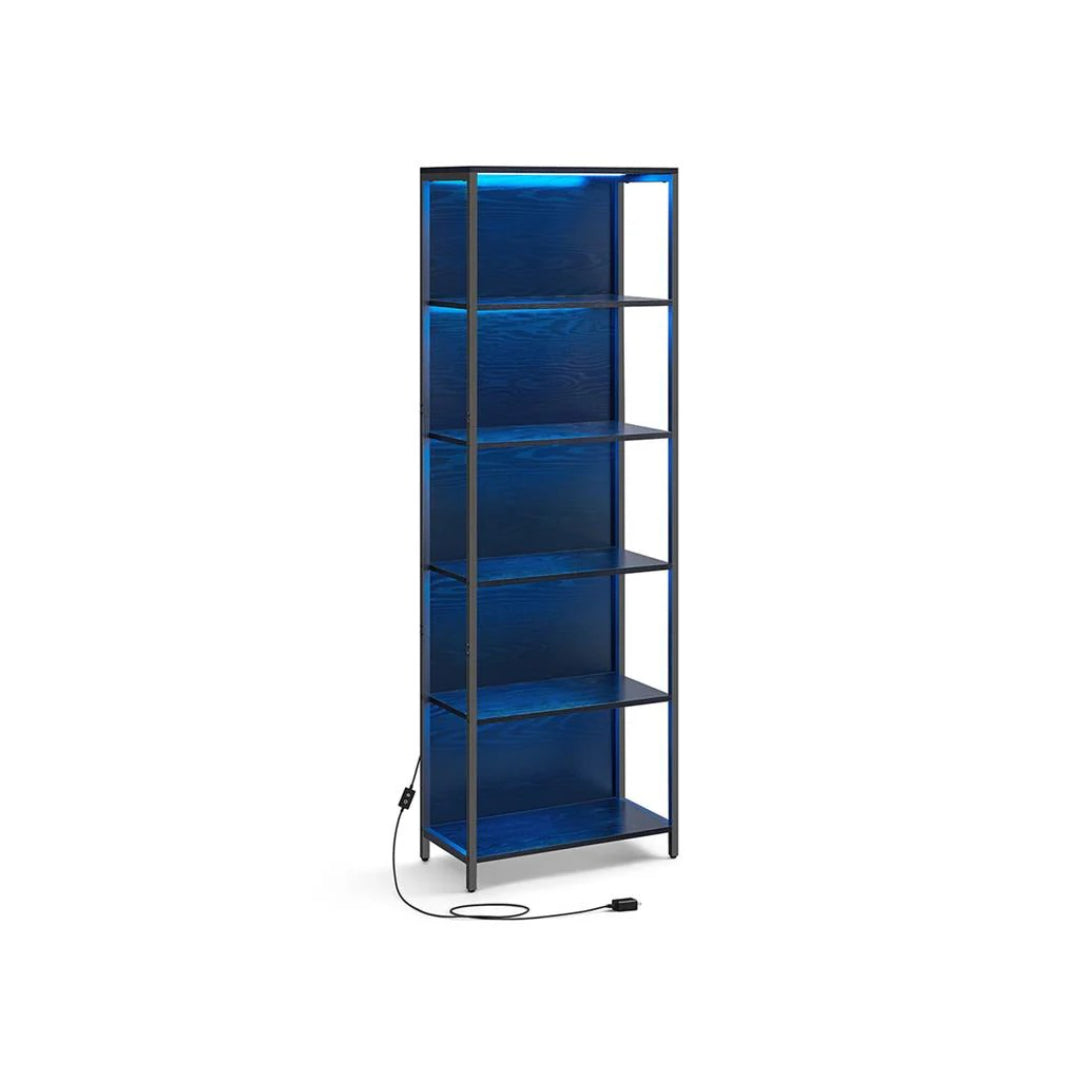 6 Tier LED Bookshelf With Dimmable Lights – product view 2 | Amaraloft