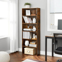 6 Tier Open Bookcase With Adjustable Storage Shelves – product view 4 | Amaraloft