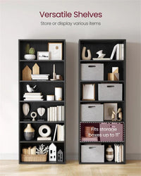 6 Tier Open Bookcase With Adjustable Storage Shelves – product view 11 | Amaraloft