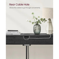 70-Inch Console Table with Charging Station and Storage Shelves – product view 17 | Amaraloft