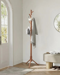 Solid Wood Coat Rack With 8 Hooks – product view 8 | Amaraloft