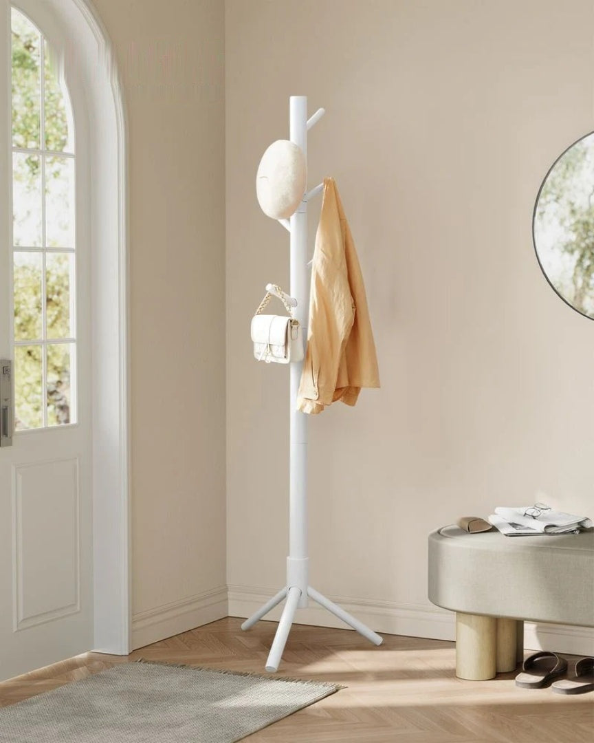 Solid Wood Coat Rack With 8 Hooks – product view 13 | Amaraloft