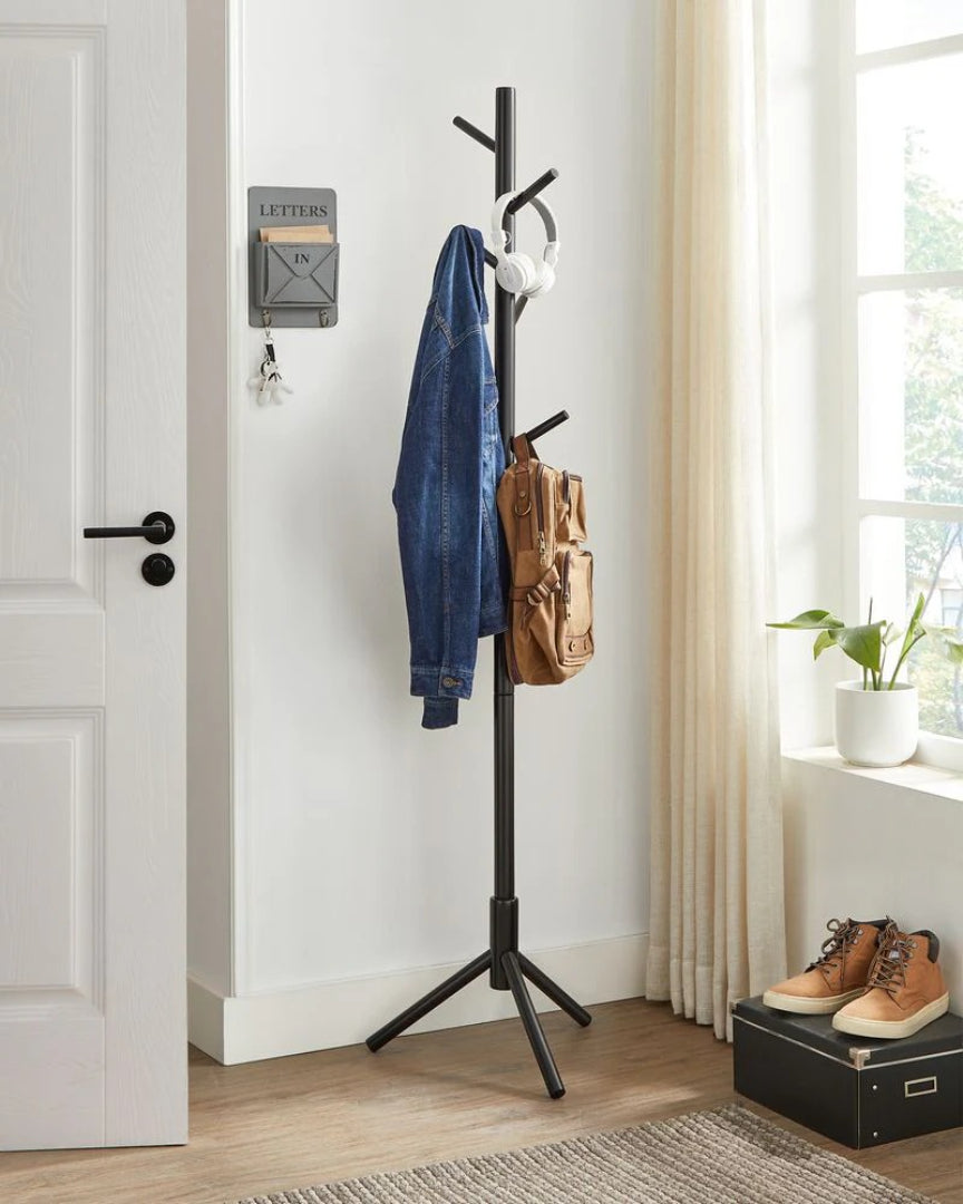 Solid Wood Coat Rack With 8 Hooks – product view 15 | Amaraloft