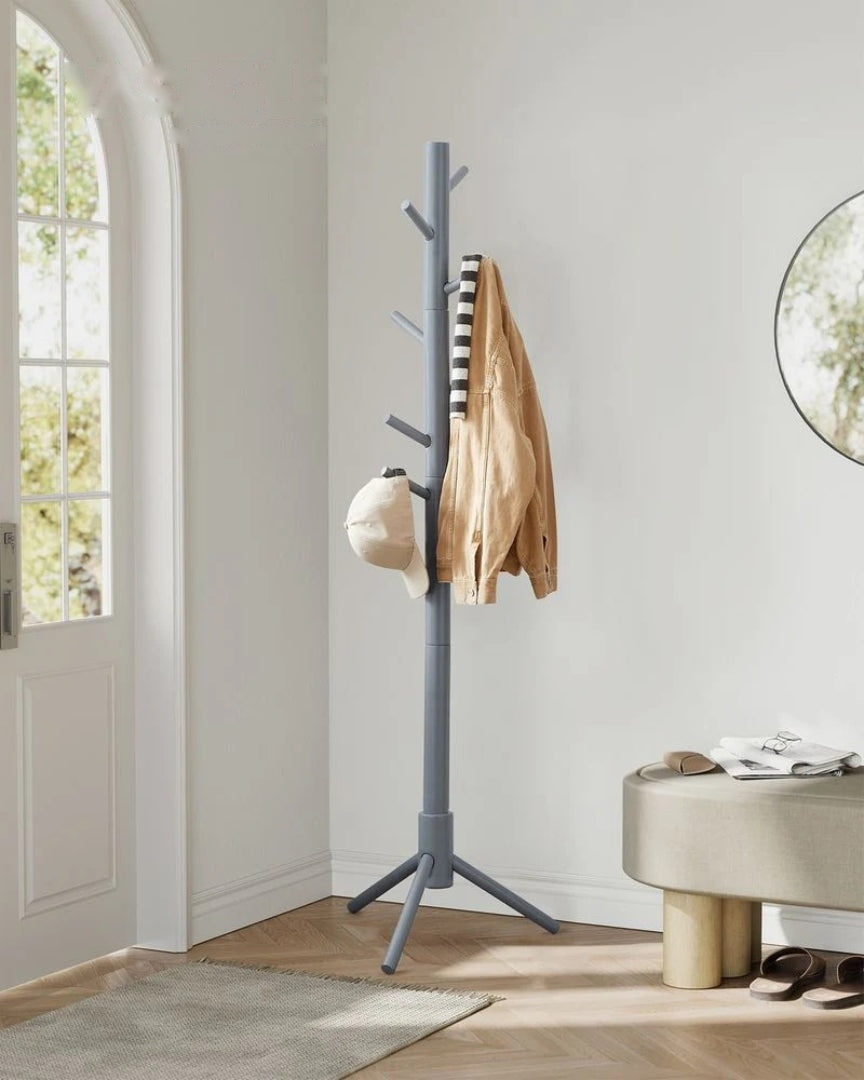 Solid Wood Coat Rack With 8 Hooks – product view 17 | Amaraloft