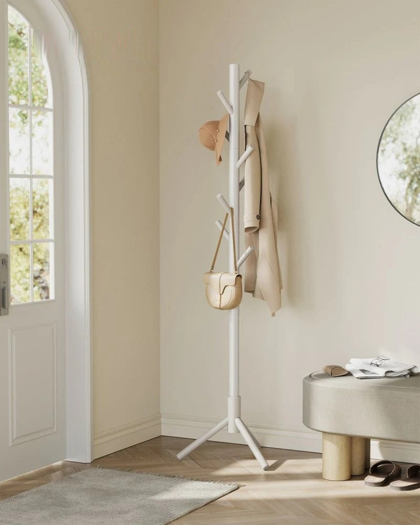 Solid Wood Coat Rack With 8 Hooks – product view 18 | Amaraloft