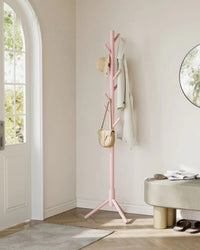 Solid Wood Coat Rack With 8 Hooks – product view 19 | Amaraloft