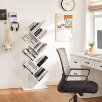 9 Tier Tree Bookshelf Space Saving Bookcase Storage Shelf – product view 5 | Amaraloft