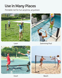 Badminton Net Portable Adjustable Height 35.4-61in Set – product view 7 | Amaraloft