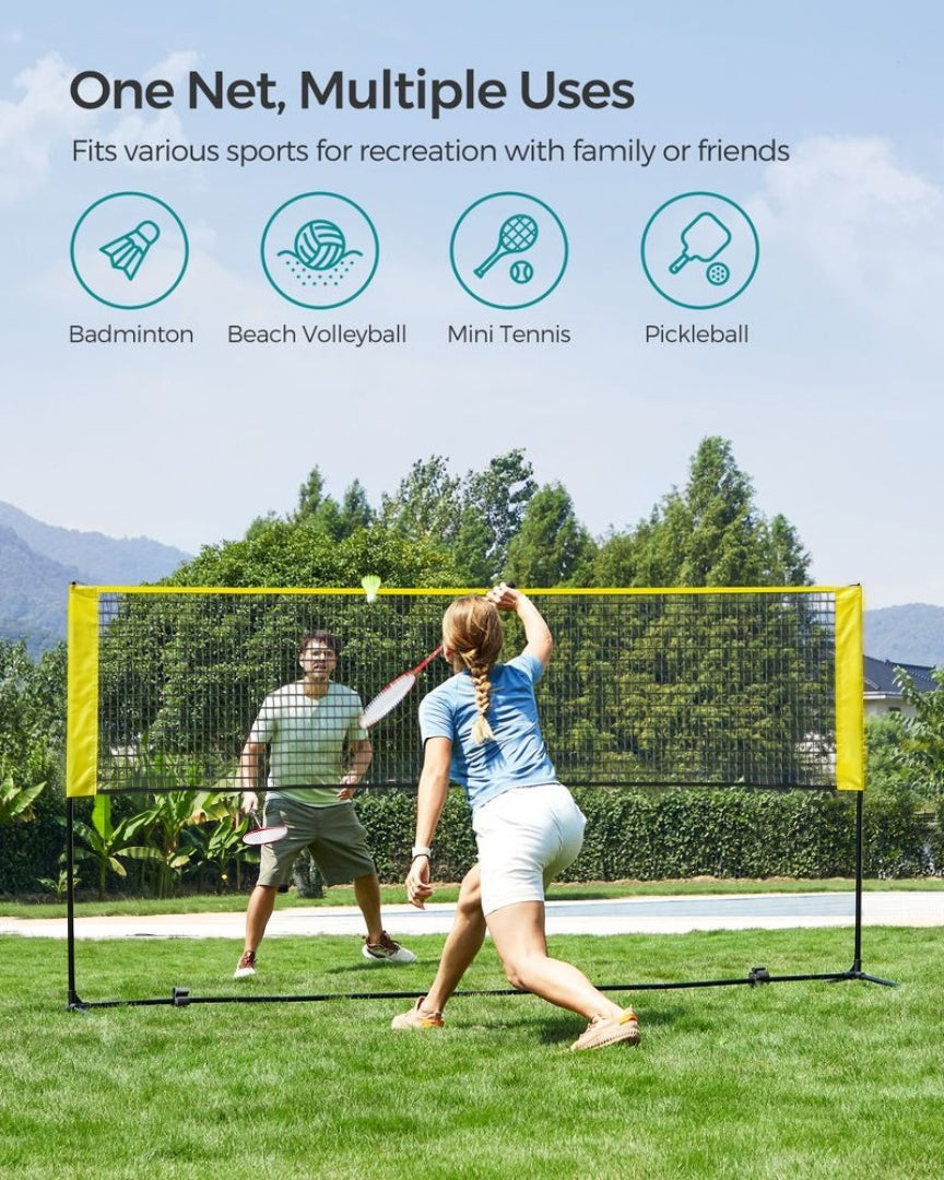 Badminton Net Portable Adjustable Height 35.4-61in Set – product view 12 | Amaraloft