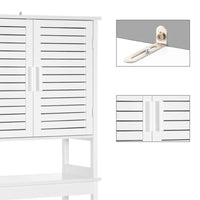 Bamboo Over Toilet Storage Cabinet With Doors And Shelf – product view 5 | Amaraloft