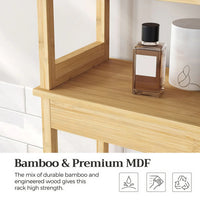 Bamboo Over Toilet Storage Cabinet With Doors And Shelf – product view 11 | Amaraloft