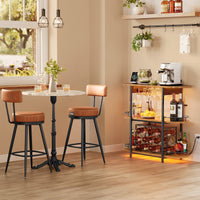 Bar Cabinet With LED Lights And Power Outlets - product photo 11