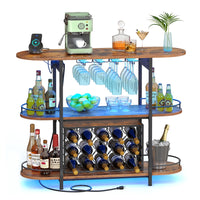 Bar Cabinet With LED Lights And Power Outlets - product photo 20