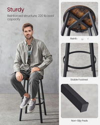 Bar Height Bar Stools with Backrest – product view 9 | Amaraloft