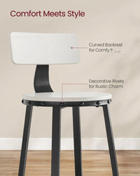 Bar Height Bar Stools with Backrest – product view 19 | Amaraloft