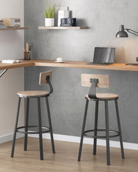 Bar Height Bar Stools with Backrest – product view 30 | Amaraloft
