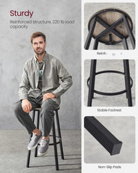 Bar Height Bar Stools with Backrest – product view 31 | Amaraloft