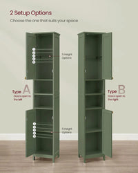 Bathroom Cabinet With Lights Tall Storage Cabinet 66.9in High – product view 5 | Amaraloft