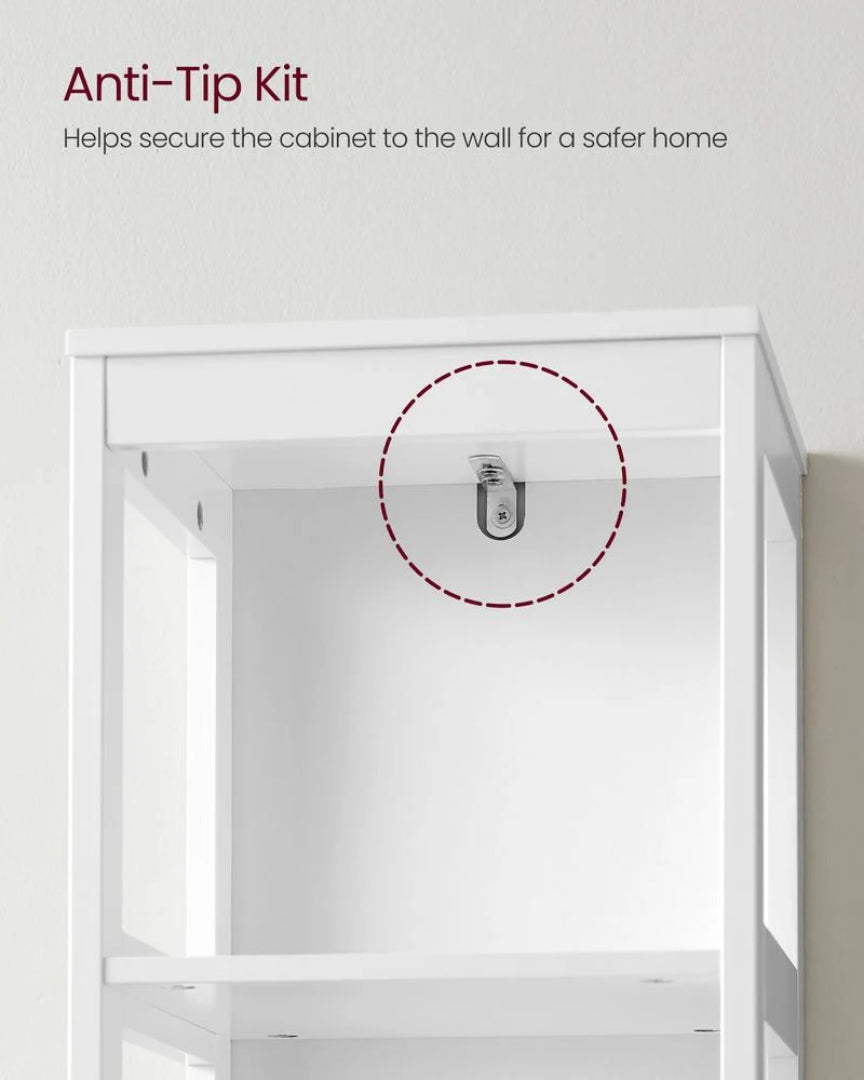 Bathroom Floor Cabinet With 2 Removable Drawers 55.7in High – product view 8 | Amaraloft