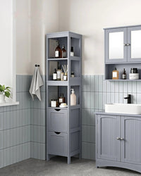 Bathroom Floor Cabinet With 2 Removable Drawers 55.7in High – product view 10 | Amaraloft