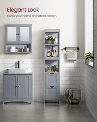 Bathroom Floor Cabinet With 2 Removable Drawers 55.7in High – product view 11 | Amaraloft
