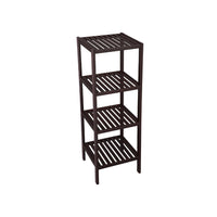 Bathroom Shelf 4-Tier Bamboo Storage Rack 38.6in High – product view 3 | Amaraloft