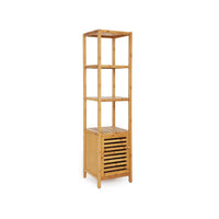 Bathroom Storage Cabinet 4-Tier Bamboo Floor Cabinet 55.5in High – product view 1 | Amaraloft