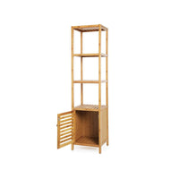 Bathroom Storage Cabinet 4-Tier Bamboo Floor Cabinet 55.5in High – product view 5 | Amaraloft