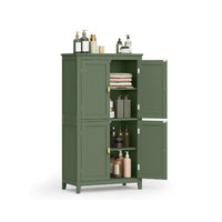 Bathroom Storage Cabinet Floor Cabinet 4 Doors Adjustable Shelves – product view 3 | Amaraloft