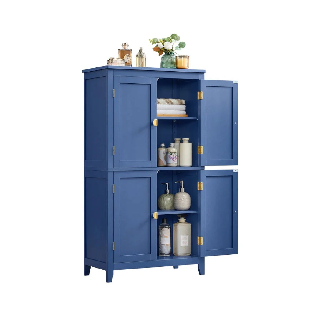 Bathroom Storage Cabinet Floor Cabinet 4 Doors Adjustable Shelves – product view 4 | Amaraloft