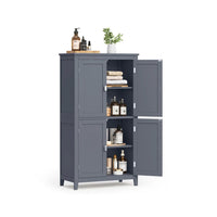 Bathroom Storage Cabinet Floor Cabinet 4 Doors Adjustable Shelves – product view 5 | Amaraloft