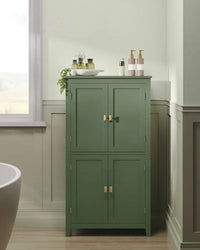 Bathroom Storage Cabinet Floor Cabinet 4 Doors Adjustable Shelves – product view 14 | Amaraloft