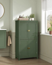 Bathroom Storage Cabinet Floor Cabinet 4 Doors Adjustable Shelves – product view 15 | Amaraloft