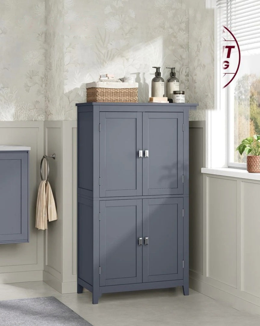 Bathroom Storage Cabinet Floor Cabinet 4 Doors Adjustable Shelves – product view 19 | Amaraloft