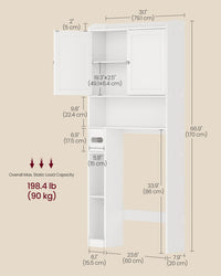 Bathroom Storage Shelf With Paper Holder Over Toilet - product photo 18