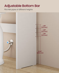 Bathroom Storage Shelf With Paper Holder Over Toilet - product photo 25