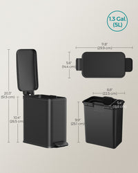 Bathroom Trash Can - product photo 07