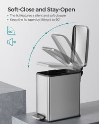Bathroom Trash Can - product photo 12