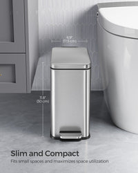 Bathroom Trash Can - product photo 25