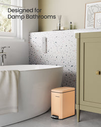 Bathroom Trash Can With Soft Close Lid, 1.3 Or 2.6 Gallon Bucket - product photo 59