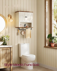 Bathroom Wall Cabinet, Farmhouse Wall-Mounted Medicine Storage Cabinet With 2 - product photo 08