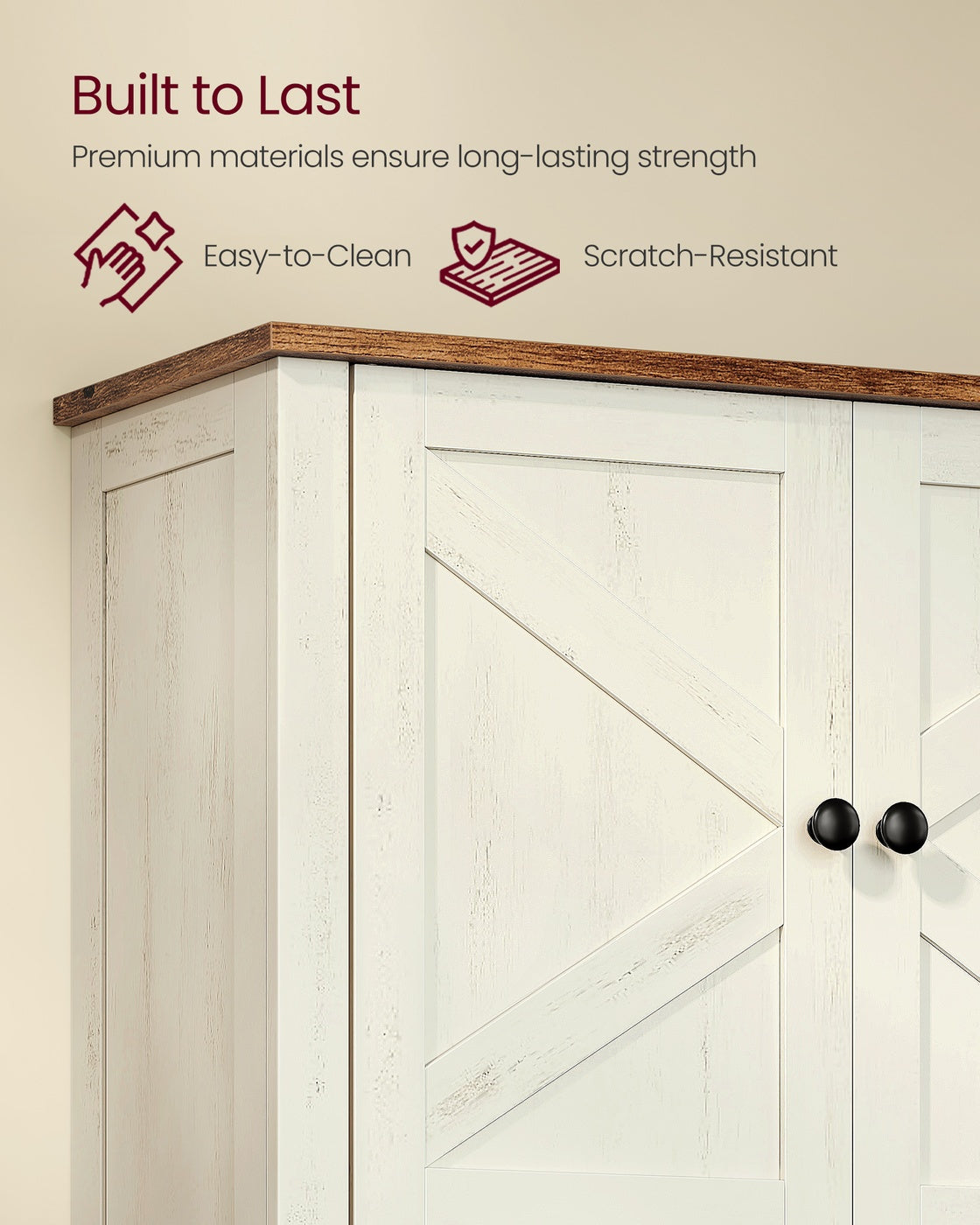 Bathroom Wall Cabinet, Farmhouse Wall-Mounted Medicine Storage Cabinet With 2 - product photo 11