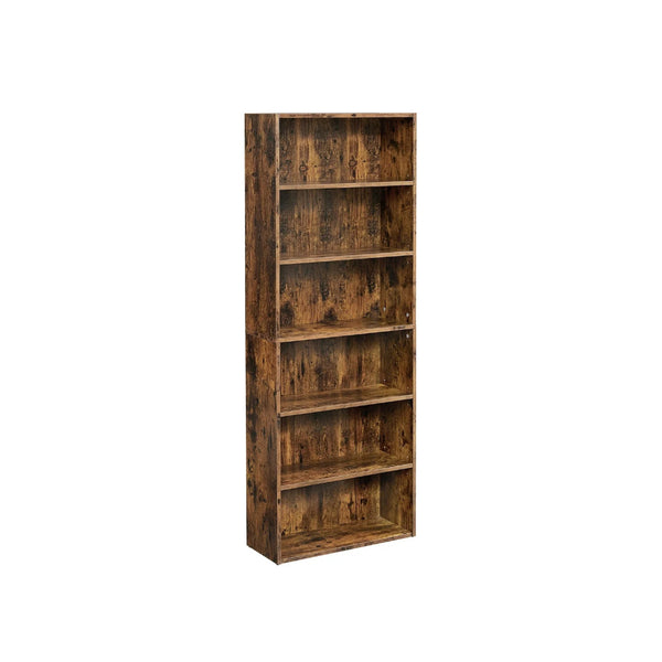 6 Tier Bookcase With Adjustable Shelves – product view 1 | Amaraloft