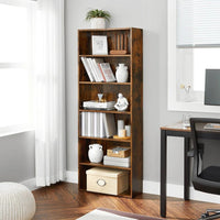 6 Tier Bookcase With Adjustable Shelves – product view 4 | Amaraloft