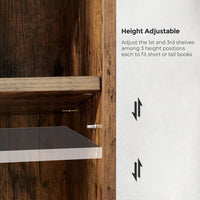 6 Tier Bookcase With Adjustable Shelves – product view 6 | Amaraloft