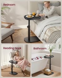 C Shaped Sofa Side Table With Adjustable Height, Couch And Bedside Table - product photo 13