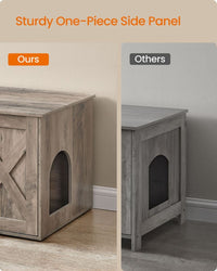 Cat Litter Box Enclosure Furniture Cabinet With Divider 31.5in Wide – product view 19 | Amaraloft