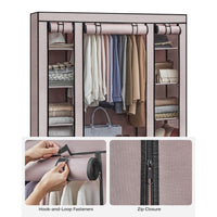 Closet Wardrobe With Non Woven Fabric Cover And Hanging Rails - product photo 40
