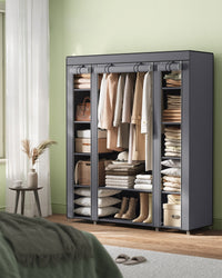 Closet Wardrobe With Non Woven Fabric Cover And Hanging Rails - product photo 46