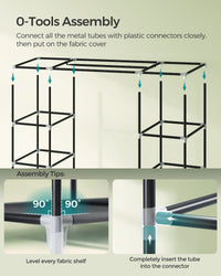Closet Wardrobe With Non Woven Fabric Cover And Hanging Rails - product photo 49
